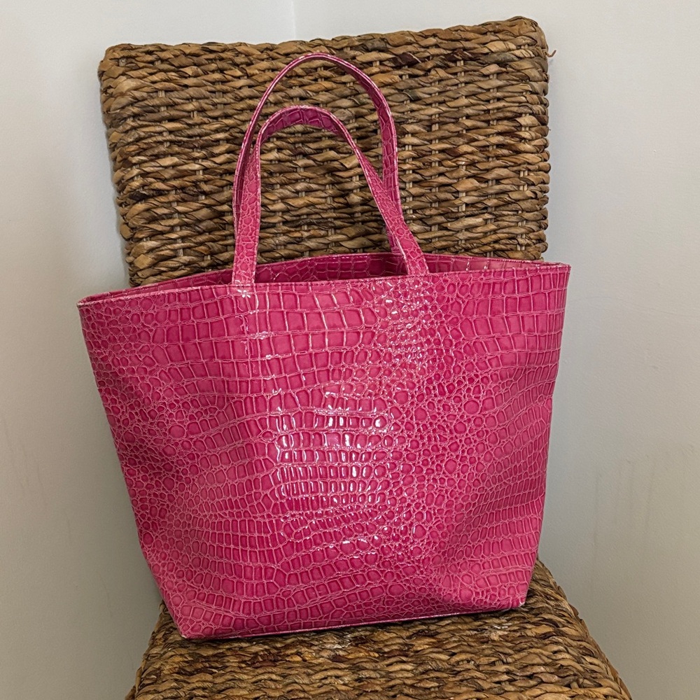 Bath & Body Works Pink Embossed Tote